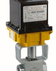 Шаровый кран, 2-ходовой, углерод. сталь, Dn8-50, Pn350-400 BSP/NPT/приварка встык/приварка внахлест с электроприводом