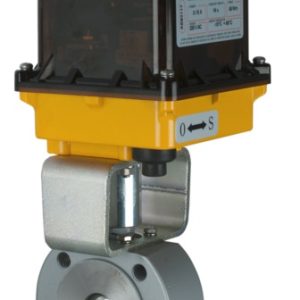 Шаровый кран, 2-ходовой,фланцевый, тип WAFER, углерод. сталь, Dn15-150, Pn16-40 с электроприводом